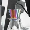 Varia FLO hand-poured replaceable bottom filter cup double-layer stainless steel anti-scalding photolithography cutting titanium-plated filter drip filter