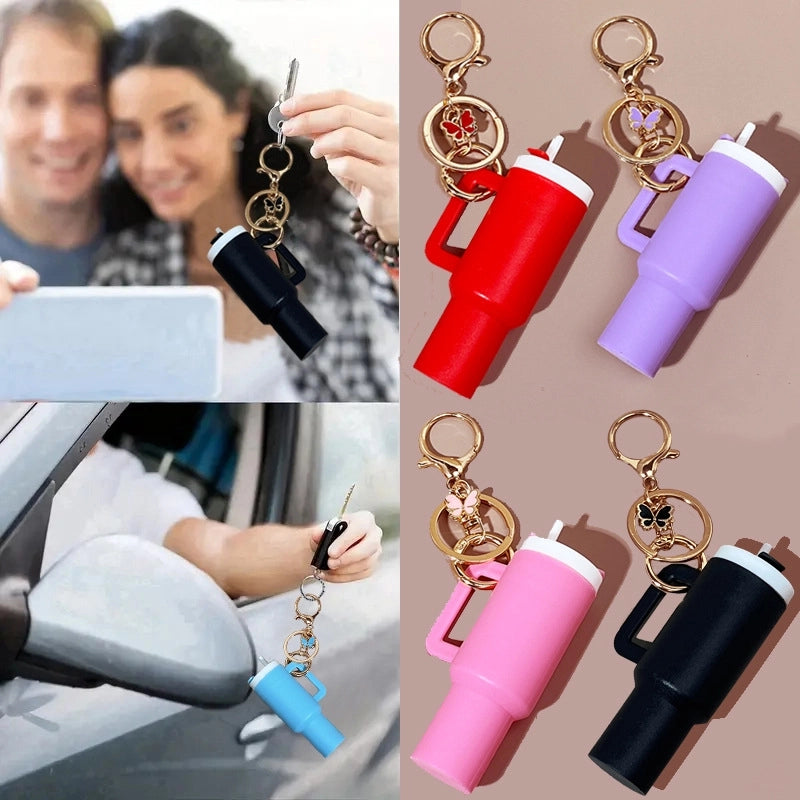 Minimalist Classic Style Cup Plastic Unisex Bag Pendant Keychain
