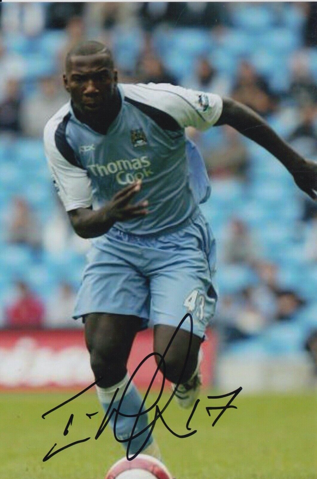 ISHMAEL MILLER HAND SIGNED 6X4 Photo Poster painting - FOOTBALL AUTOGRAPH - MANCHESTER CITY 1.