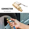 Car Tire Air Chuck Brass Inflator Pump Valve Clip Clamp Connector Adapter Nozzle
