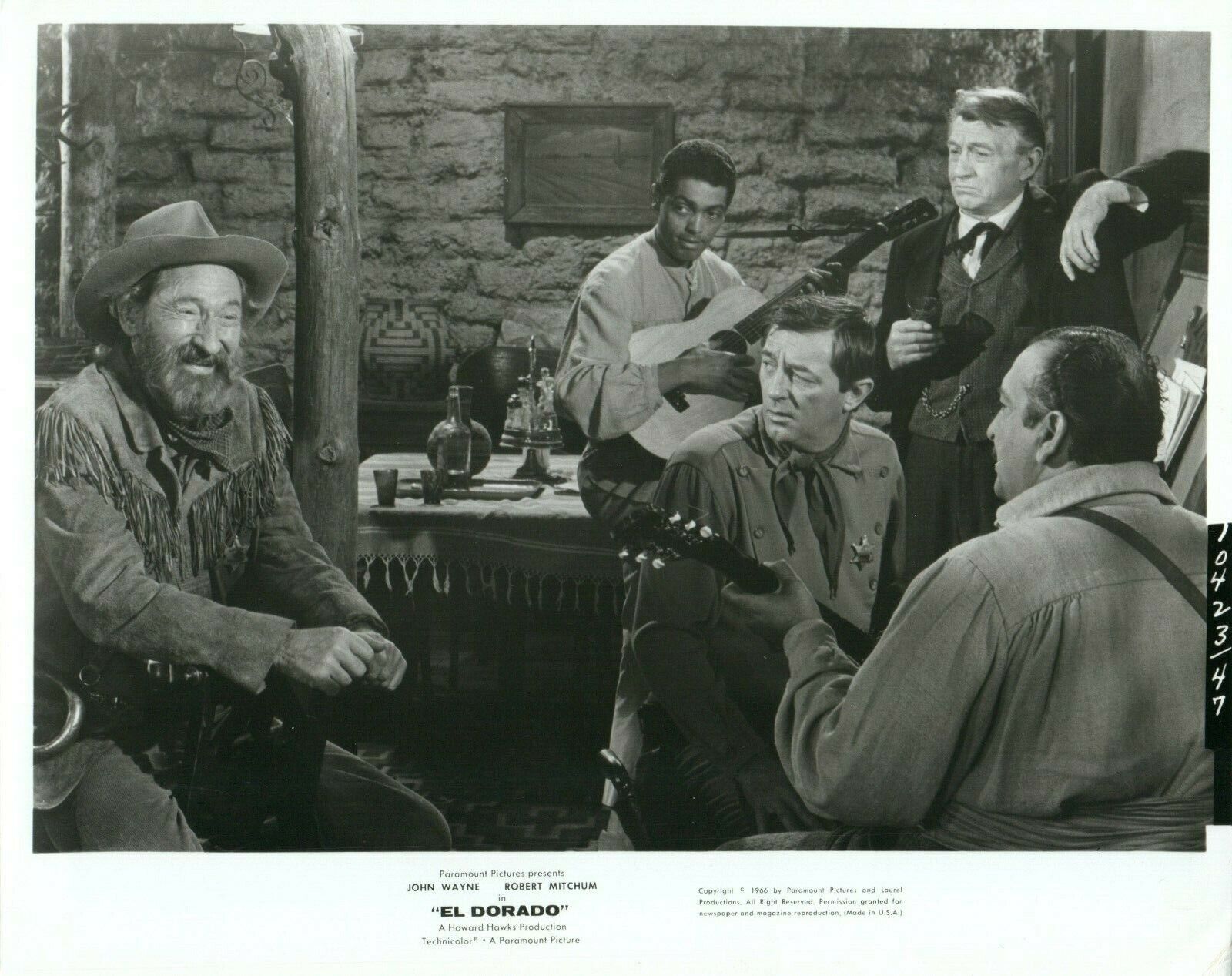 EL DORADO Movie 8x10 Promo Press News Photo Poster painting JOHN WAYNE ROBERT MITCHUM