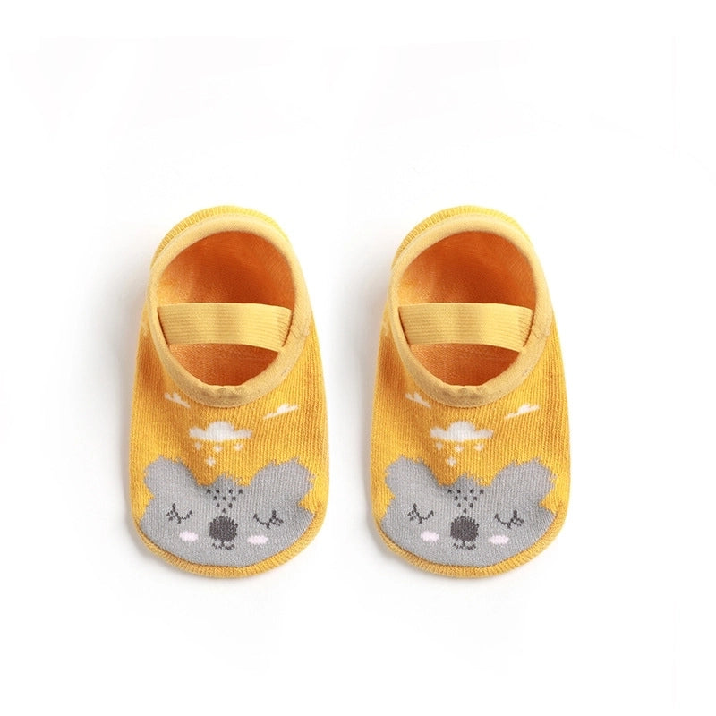 Kid’s Cute Letter Star Cotton Jacquard Crew Socks 2 Pieces