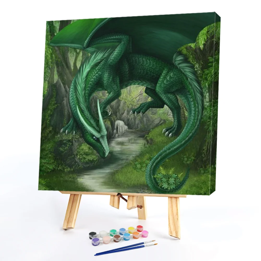 Green Dragon - Paint By Numbers(40*40CM)