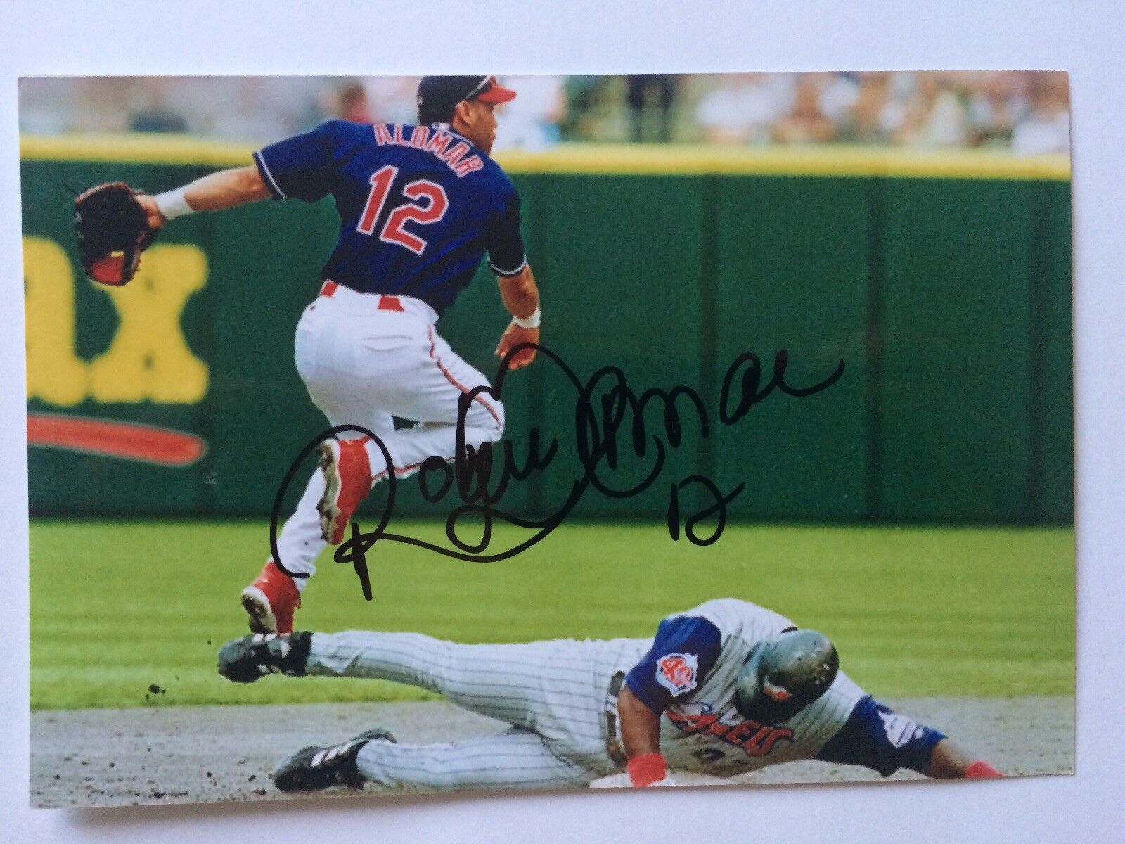 Roberto Alomar Autographed Indians HOF Signed