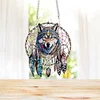 Acryl Traumfänger Wolf - 5d DIY Handwerk Anhänger