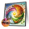 Diamond Painting-DIY Round Drill 4 Seasons Scenery(40*40CM)