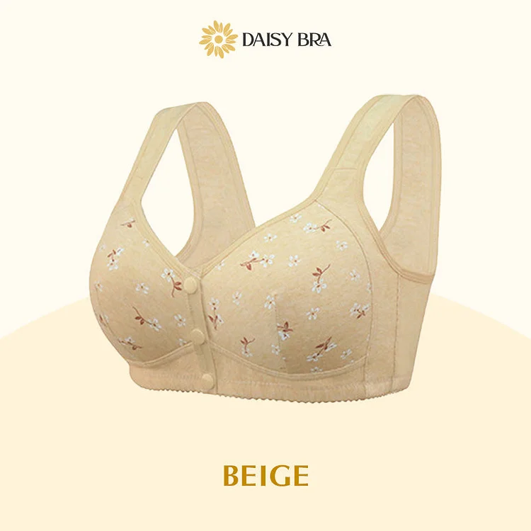 Comfortable and practical bra with front buttons