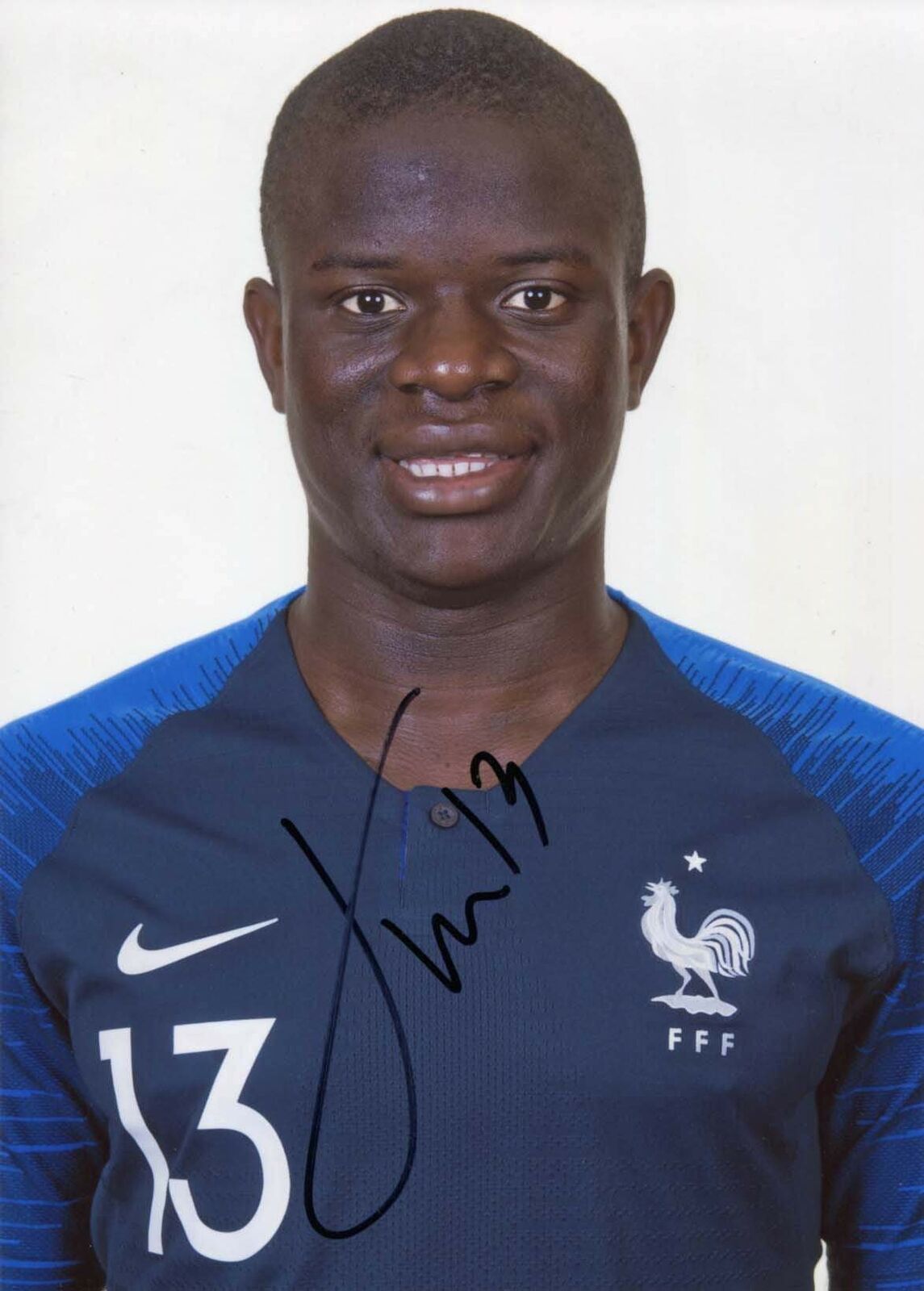 FOOTBALLER Ngolo Kante autograph, IP signed Photo Poster painting