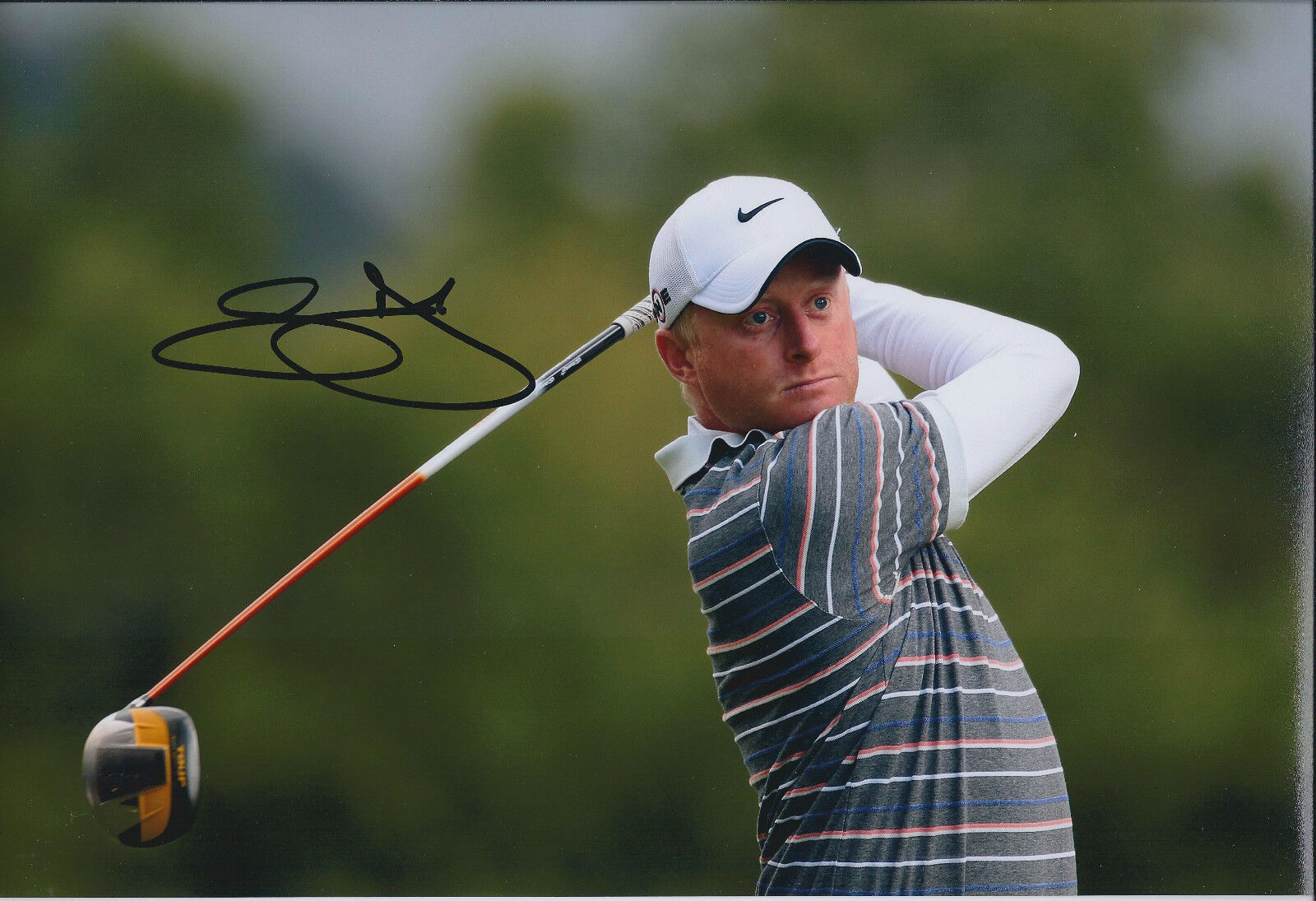 Simon DYSON SIGNED 12x8 Photo Poster painting AFTAL Autograph COA Asian Tour Winner GOLF