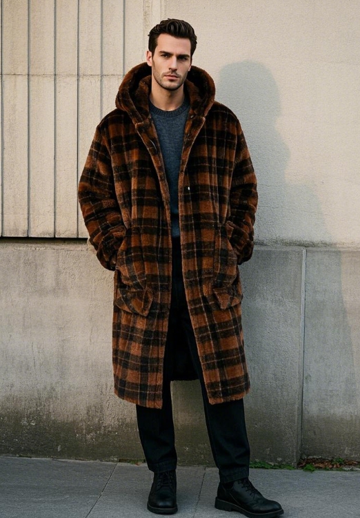 Winter Men's Flano Velvet Tunic