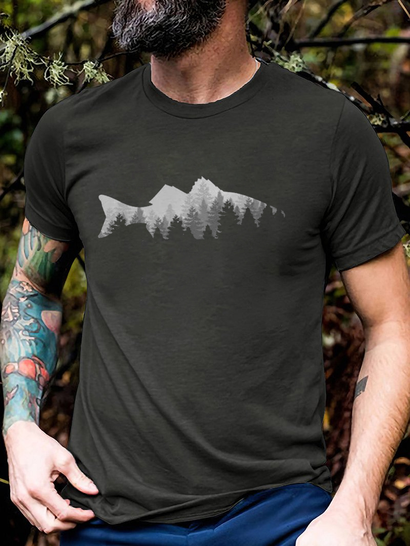 Outdoor Forest Printed Men's T-Shirt
