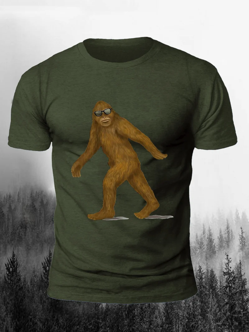 Personalised Shades Gorilla Print Short Sleeve Men's T-Shirt in  mildstyles