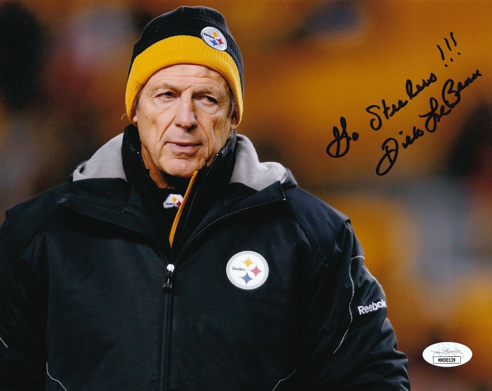 Dick LeBeau REAL hand SIGNED Photo Poster painting #1 JSA COA NFL Football Steelers