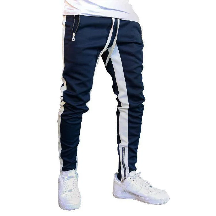 Pantaloni moderni și casual din material elastic, pantaloni sport