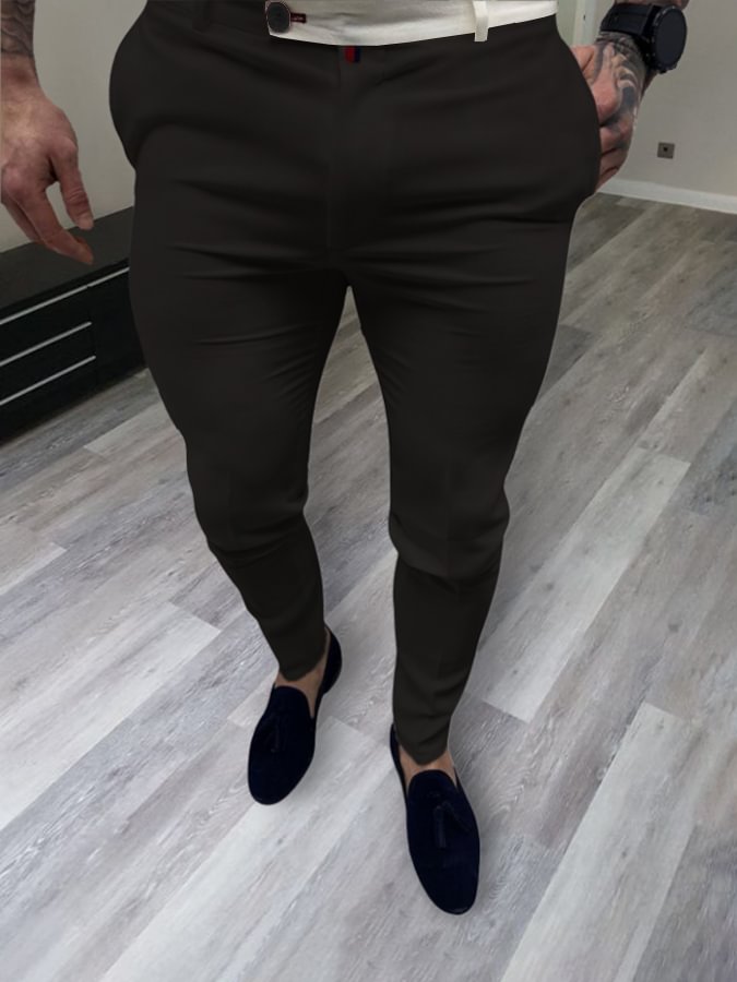 Men's Casual Color-Block Pants