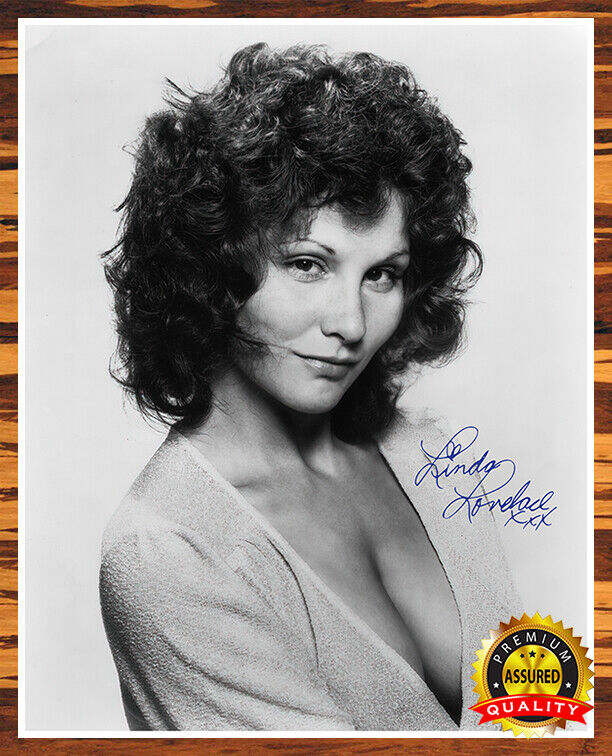 Linda Lovelace - Autographed Signed 8 x10 Photo Poster painting (Adult Actress) Reprint