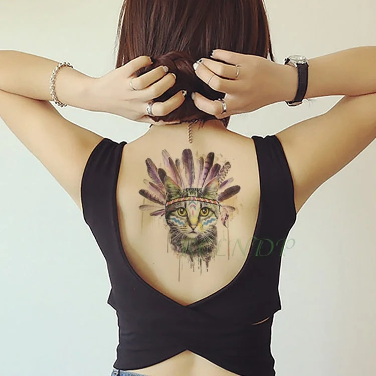 Waterproof Temporary Tattoo Sticker sexy on body back big crown tatto stickers flash tatoo fake tattoos for women men