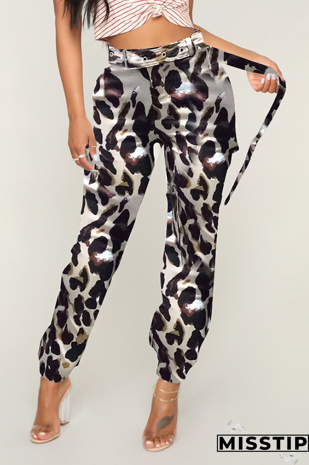 Yellow Zipper Fly Button Fly Mid Metal Zippered pencil Pants Pants