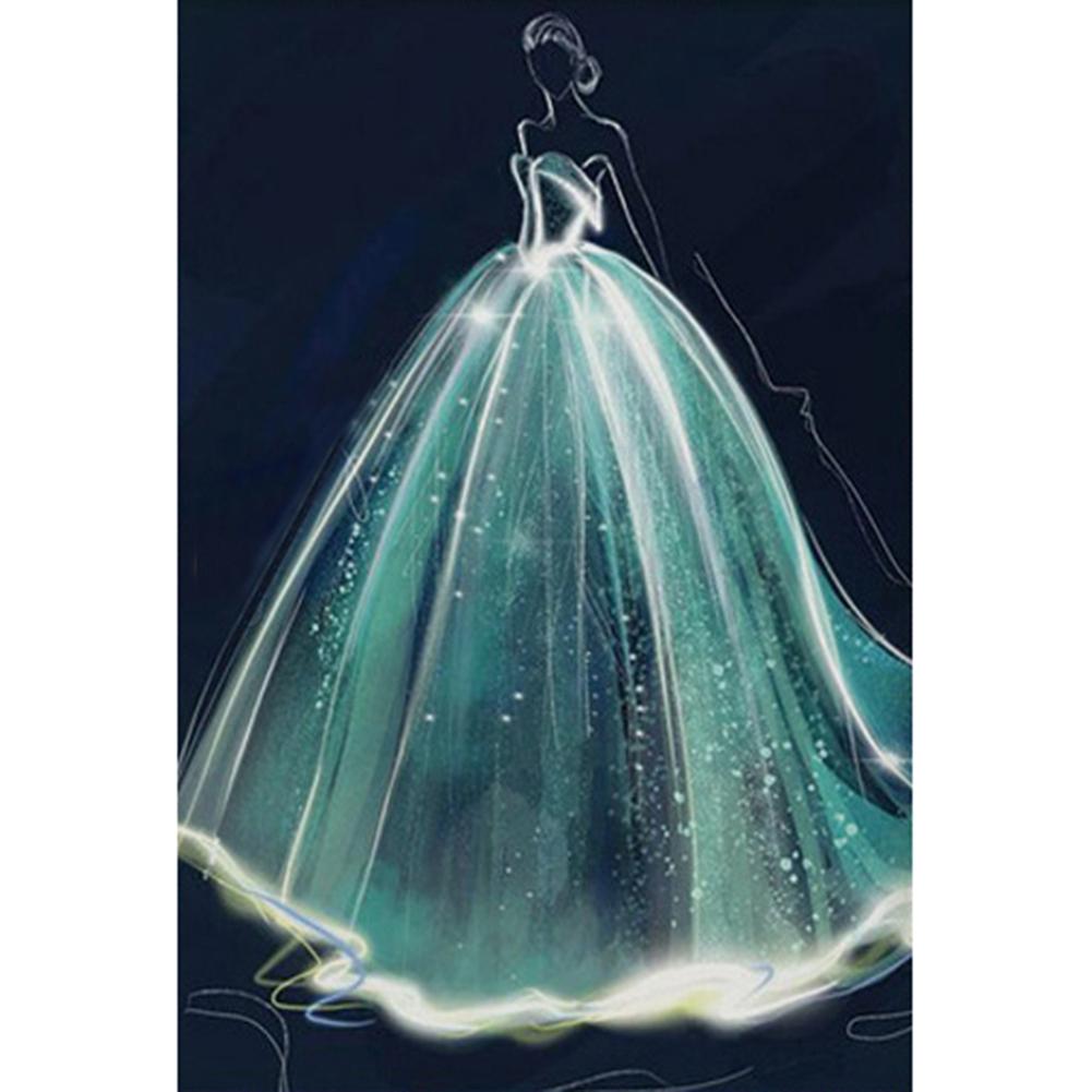 

40x50cm Round Drill Diamond Painting-Wedding Dress Woman, 501 Original