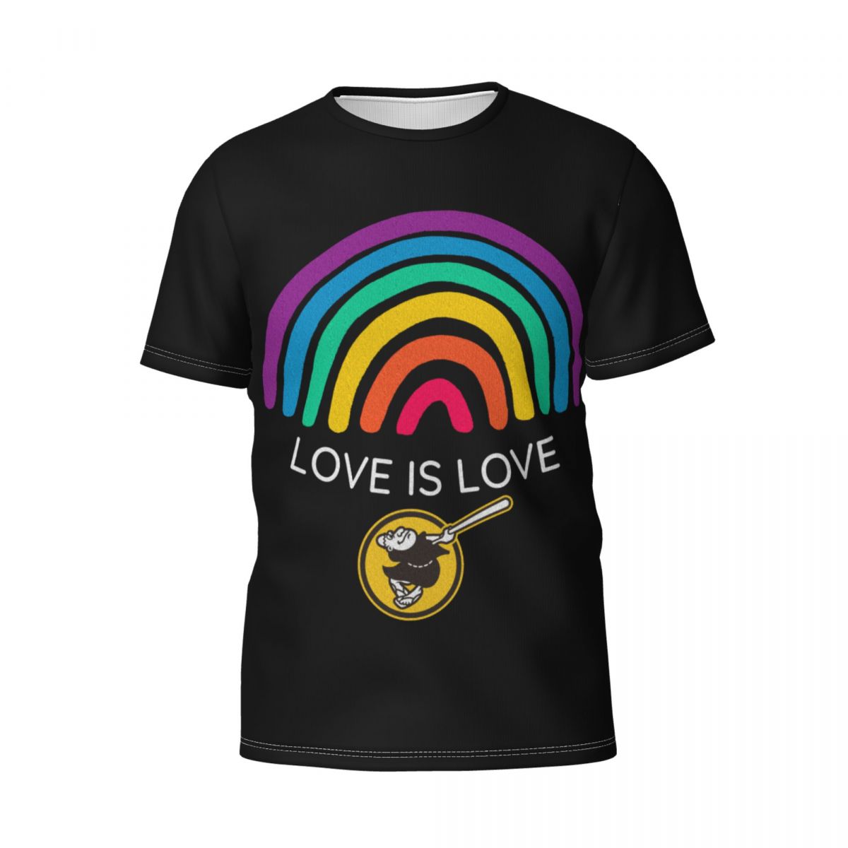 San Diego Padres Love is Love Pride Rainbow T-Shirt Men's