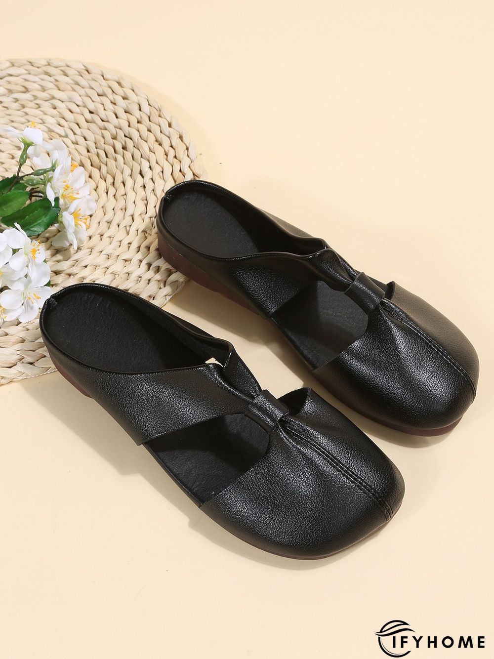 Women's Minimalist Cut Out Design Mules | IFYHOME