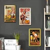 [US Local Warehouse]3PCS Beer Girl - Vintage Metal Signs Set - 30*40cm