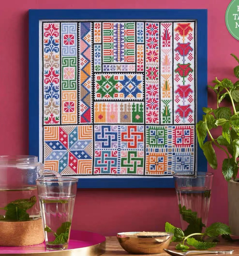1set DIY Printed Cross Stitch Kit 【ZZ1721- Beautiful woven pattern】printed (stamped) cross-stitch Painting Fairy Cross Stitch