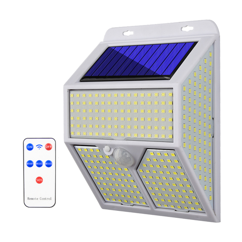 

Solar 368LED Street Lights Outdoor 3 Modes Remote Control Garden Wall Lamp, 501 Original