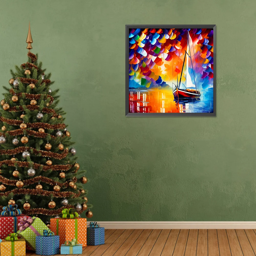 Diamond Painting - Full Round Drill - Oil Colour Car(Canvas|30*30cm)