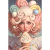 uk.everydayedeals (Limited Stock)Diamond Painting - Round AB Drills - Ice Cream Girl(45*65cm)