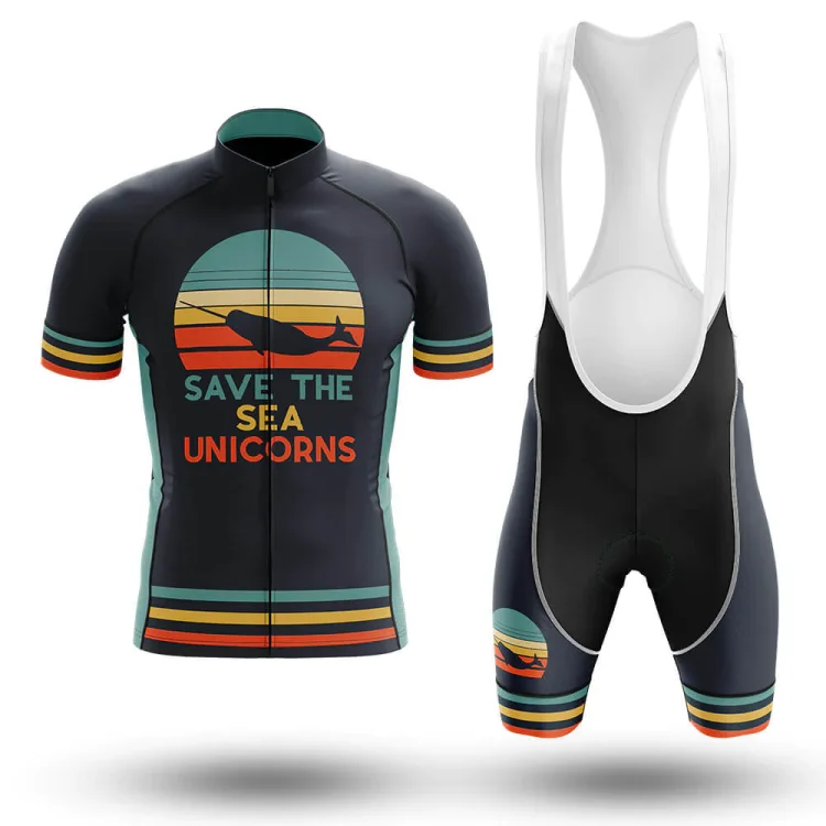 Save The Sea Unicorns Men's Short Sleeve Cycling Kit