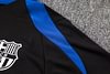 Joyfball 2024/2025 Kids Size Barcelona Half-Pull Training Suit Black Football Shirt 1:1 Thai Quality