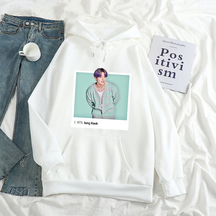 BTS JUNGKOOK Photo Candy Color Hoodie