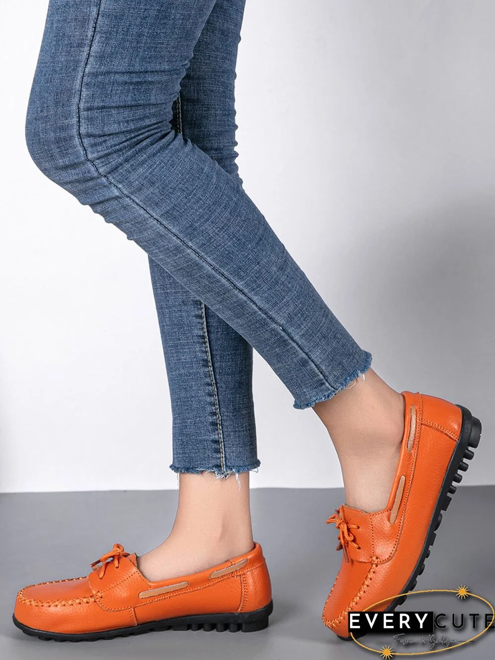 Retro Casual Simple Lace-up Flat Shoes