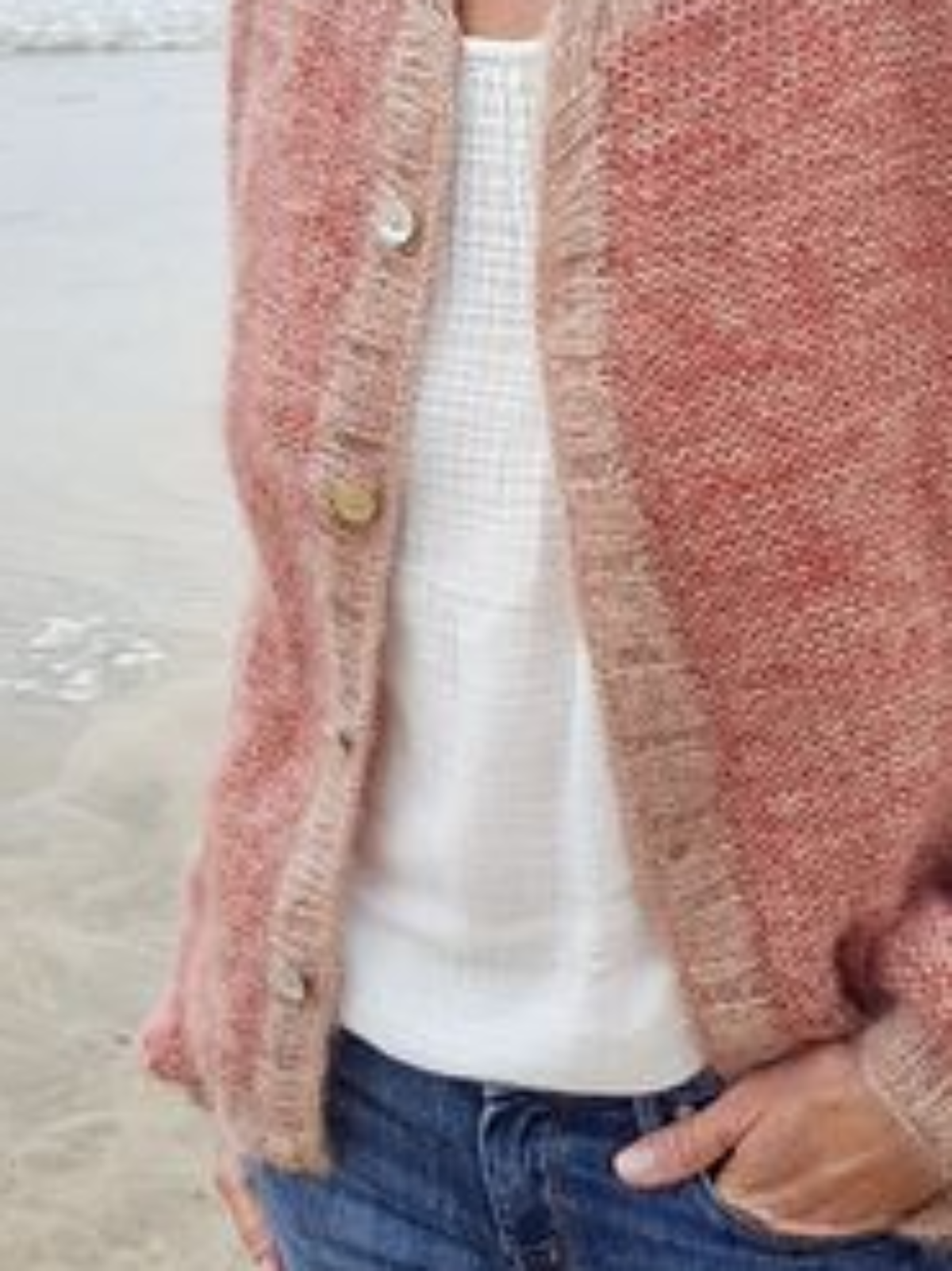 Women Vintage Winter Solid Acrylic Daily Long sleeve Crew Neck Jacket