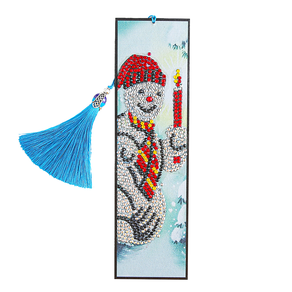 

Snowman Hold Candle - 5D DIY Craft Bookmark, 501 Original