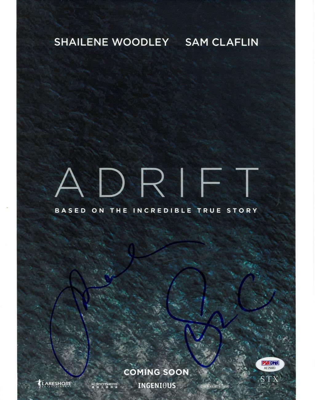 Shailene Woodley/Sam Claflin Signed Adrift Auto 11x14 Photo Poster painting PSA/DNA #AE25683