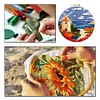 【Limited Stock Sale】Beautiful Sea-DIY Embroidery Kit with Pattern Cotton Threads Needles Hoop 30*30cm/11.81*11.81in tapestrymarket