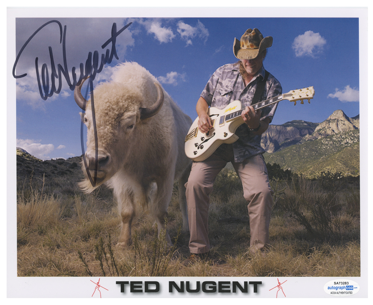 Ted Nugent Signed ACOA Signed Autograph 8 x 10 Photo Poster painting