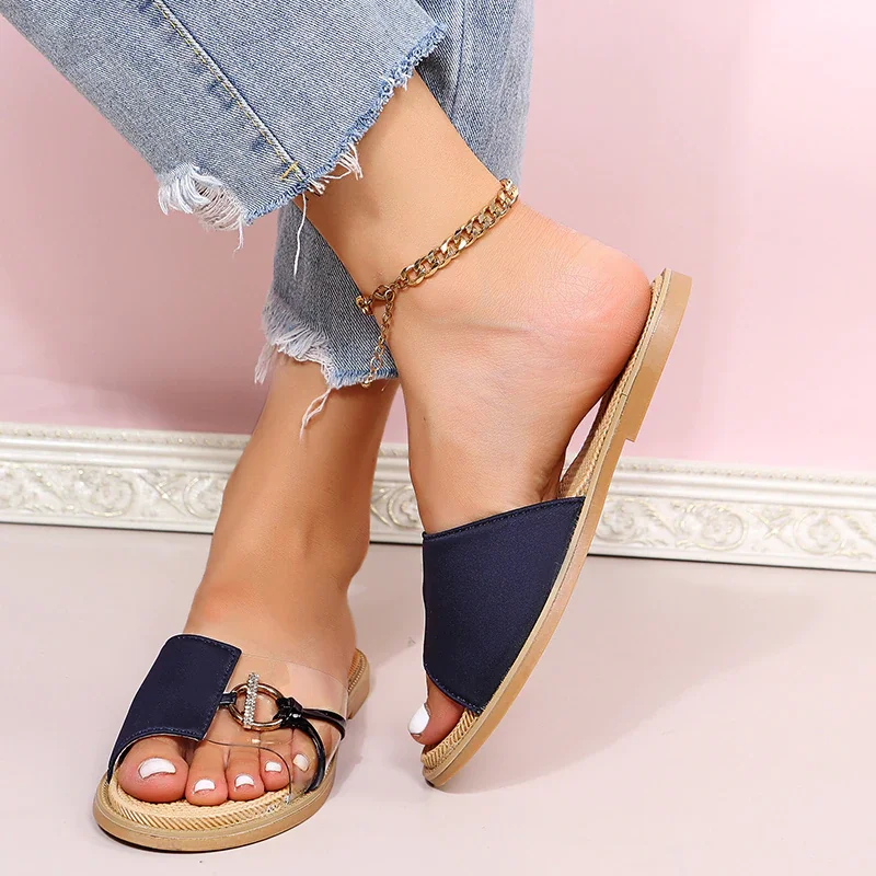 Qengg New Women's Slippers Shallow Mouth Open Toe Flip Flops Fashion Outdoor Platform Casual Beach Sandals Sandalia Feminina De Verao