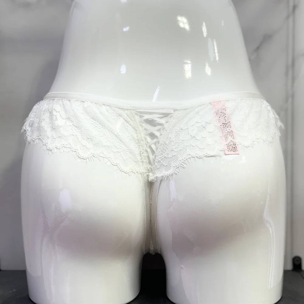 Athvotar Athvotar Triangle Hollow Lace Side Thong Lady Water Drill Hanging Cotton Crotch Trousers Tpants