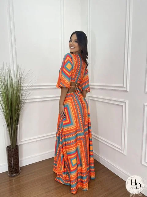 Women'S Dresses Vintage Print Short Sleeve Casual Dress