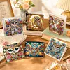 6pcs Diamond Painting Owl Greeting Card Kits with Envelopes for Family Friend Gifts
