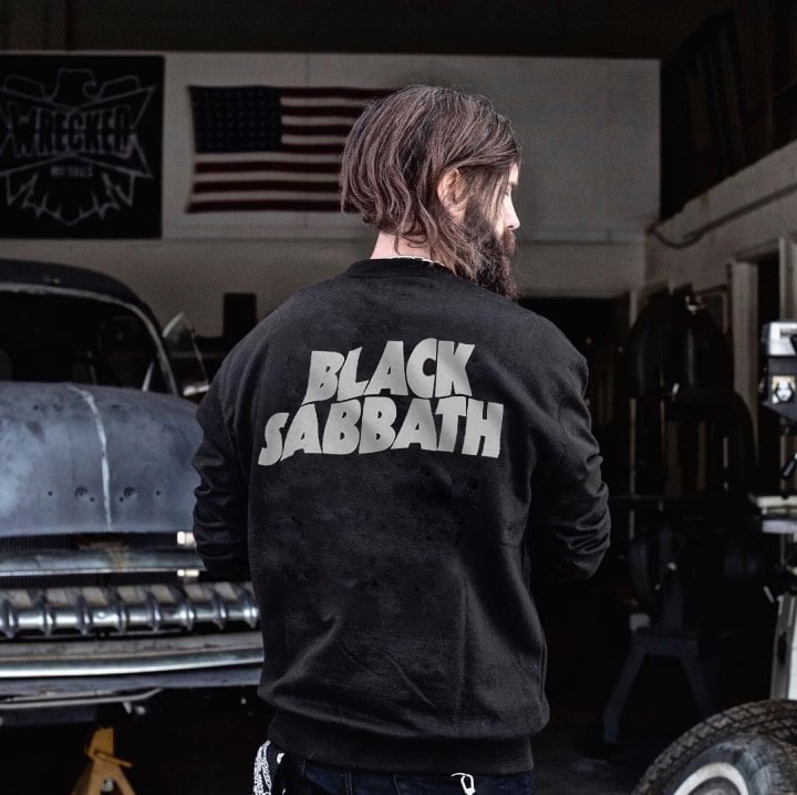 Black Sabbath Print Letter Fashion Sweatshirt - Krazyskull