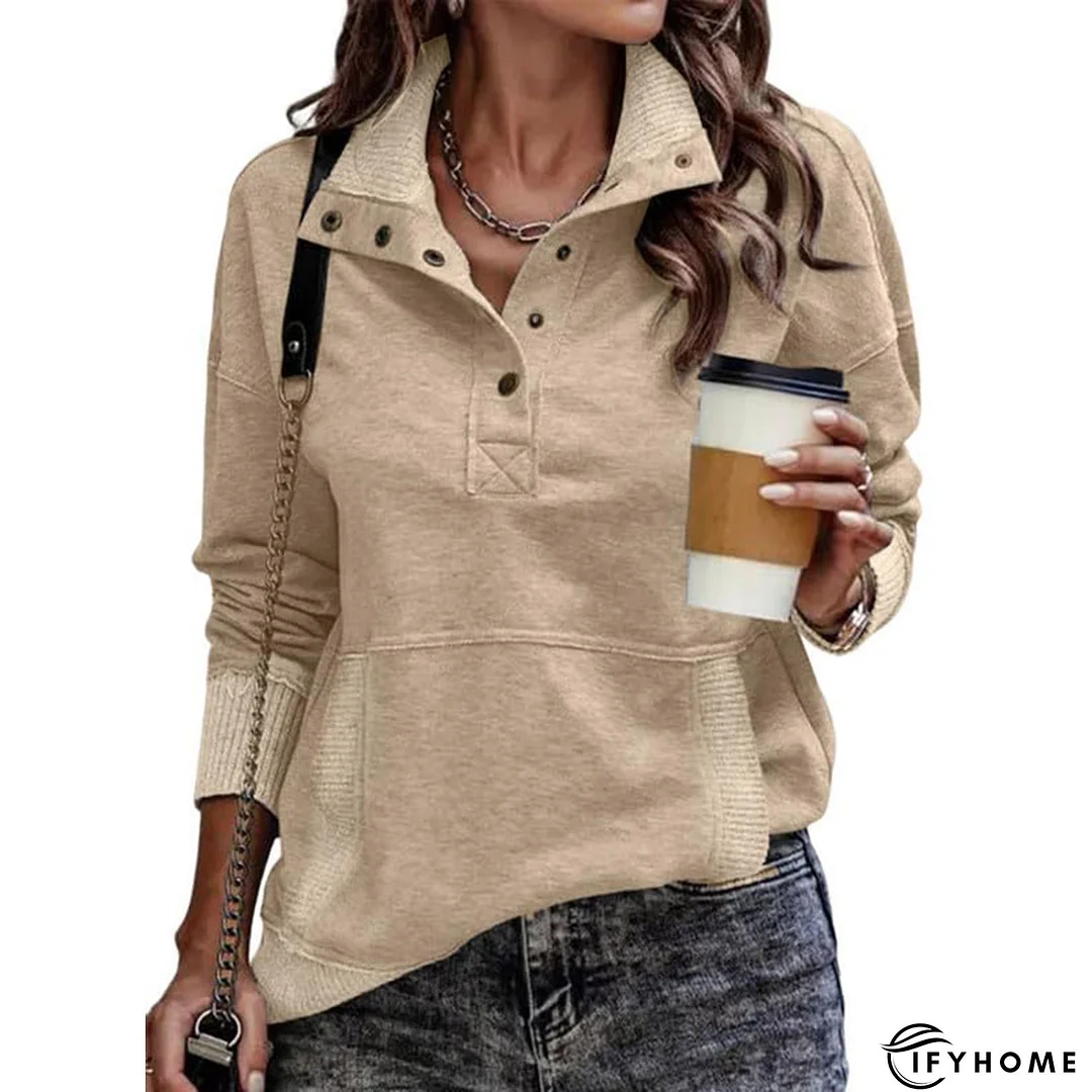 Casual Basic Shift Hoodie Plain Sweatshirt | IFYHOME