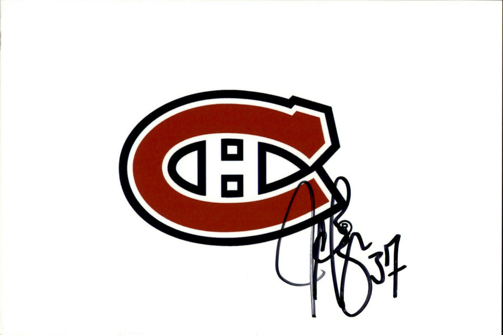 J.C. Jean Claude Bergeron SIGNED autographed 4x6 Photo Poster painting MONTREAL CANADIENS