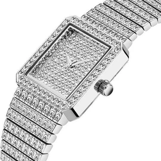 Gold Square Watch For Women-VESSFUL