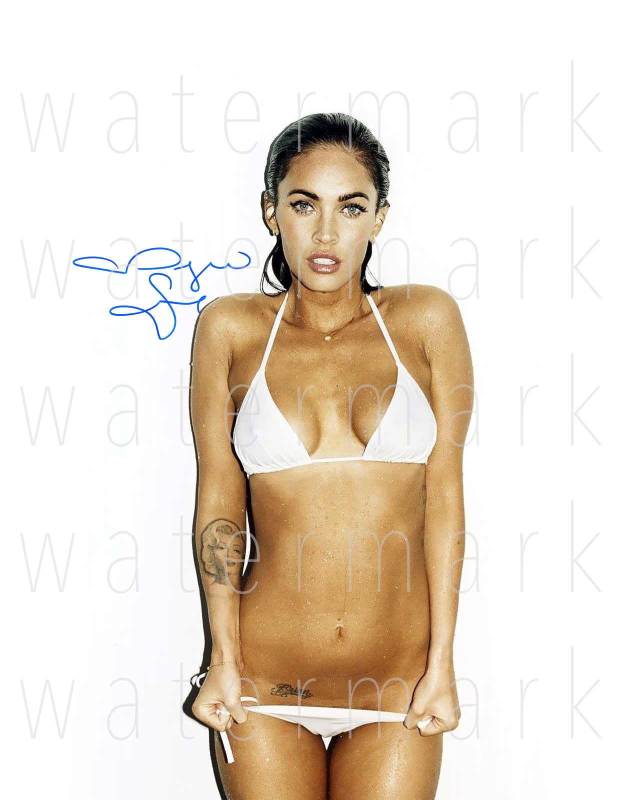 Megan Fox sexy hot signed 8x10 inch Photo Poster painting wall art poster picture autograph RP