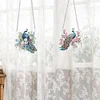 2Pcs Special Shaped Peacock Diamond Painting Hanging Decor Craft Kit