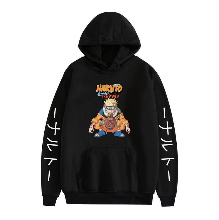 Uzumaki Naruto Manga Style Hoodie Pullover weebmemes